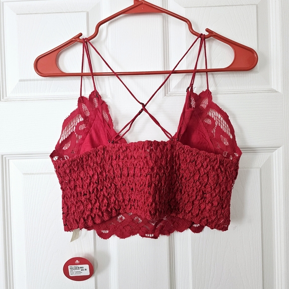 Red Lace Bralette - Picture 4 of 6